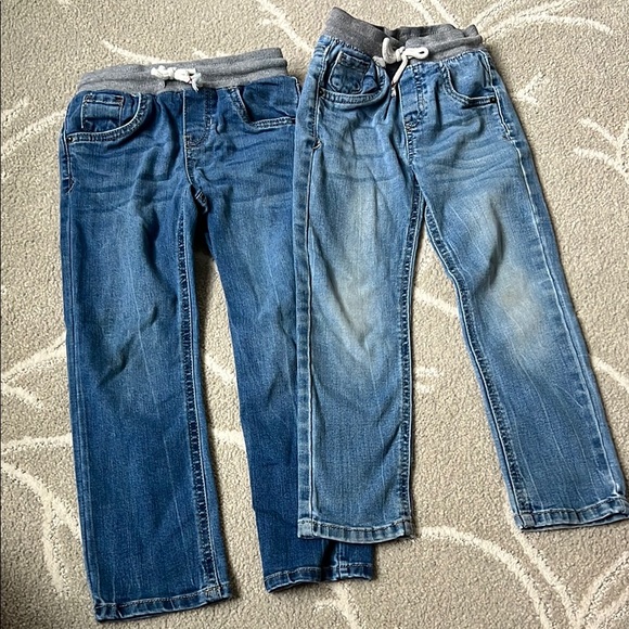 Cat & Jack Other - Cat & Jack Blue Denim Jeans with Gray Waistband